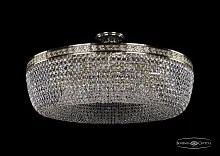 Люстра потолочная хрустальная 19031/80IV GB Bohemia Ivele Crystal прозрачная на 16 ламп, основание золотое в стиле классика sp