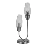 Настольная лампа Desire 10165/2 Nickel Escada прозрачная 2 лампы, основание никель металл в стиле современный 