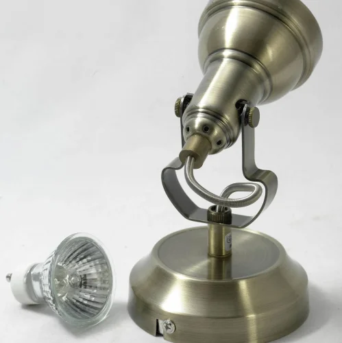 Спот с 1 лампой лофт LSP-9959 Lussole бронзовый GU10 в стиле лофт  фото 4