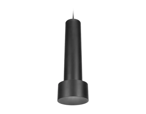 Светильник подвесной LED TN502 Ambrella light чёрный 1 лампа, основание чёрное в стиле современный трубочки
