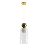 Светильник подвесной Alliance 2729-1P Favourite прозрачный 1 лампа, основание золотое в стиле современный 