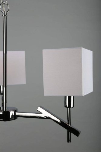 Люстра подвесная Latina OML-61803-03 Omnilux белая на 3 лампы, основание хром в стиле классический  фото 3