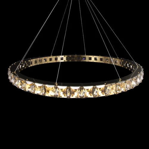 Светильник подвесной LED Tiffany 10204/1000 Gold LOFT IT прозрачный 1 лампа, основание золотое в стиле современный кольца фото 4