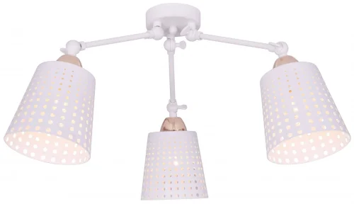 Люстра потолочная Kristiana TL1154-3D Toplight белая на 3 лампы, основание белое в стиле современный 