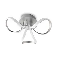 Светильник потолочный LED Knot LED 4989 Mantra белый 1 лампа, основание хром в стиле современный минимализм 