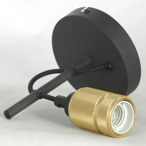 Бра Shirley LSP-8581 Lussole чёрный на 1 лампа, основание чёрное в стиле современный лофт  фото 2