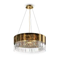 Люстра подвесная Wonderland MOD313PL-06G Maytoni прозрачная на 6 ламп, основание золотое в стиле современный 