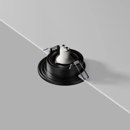 Светильник точечный Wink DL061-GU10-B Maytoni чёрный 1 лампа, основание чёрное в стиле современный круглый фото 5