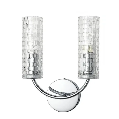 Бра Syreni 2816-2W Favourite прозрачный на 2 лампы, основание хром в стиле замковый  фото 2