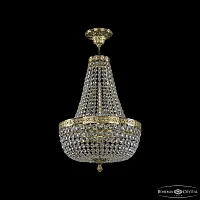 Люстра подвесная 19111/H2/35IV G C1 Bohemia Ivele Crystal прозрачная на 6 ламп, основание золотое в стиле классика sp