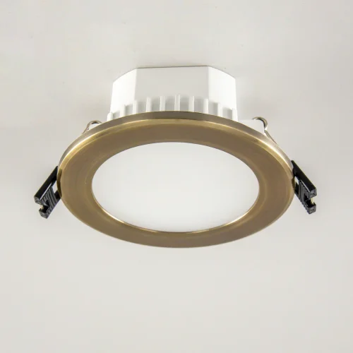 Светильник точечный LED Акви CLD008113V Citilux бронзовый 1 лампа, основание бронзовое в стиле современный круглый фото 3