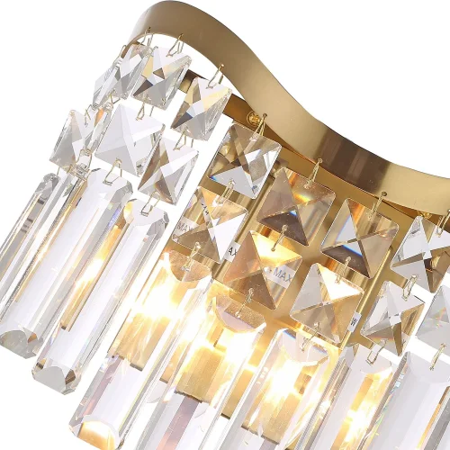 Бра Unda 4135-2W Favourite прозрачный на 2 лампы, основание золотое в стиле классический  фото 4