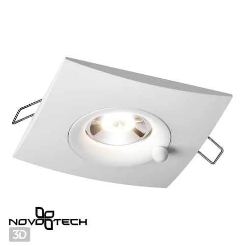 Светильник точечный Water 370793 Novotech белый 1 лампа, основание белое в стиле современный  фото 2