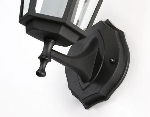 Настенный светильник ST2010 Ambrella light уличный IP54 чёрный 1 лампа, плафон прозрачный в стиле хай-тек современный E27 фото 4