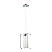 Светильник подвесной лофт Elliot 3731/1 Lumion белый 1 лампа, основание хром в стиле лофт 