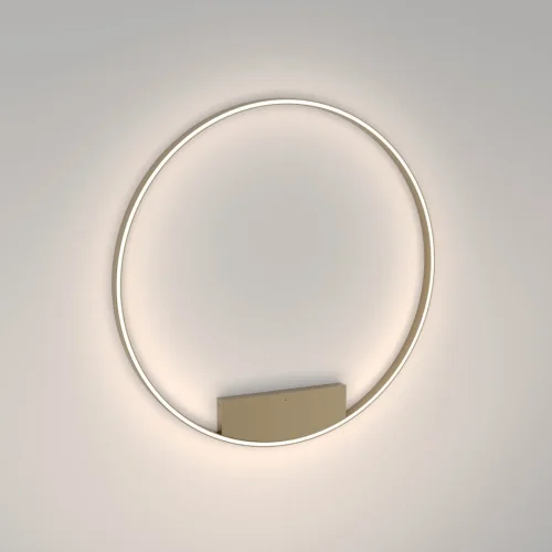 Светильник потолочный LED Rim MOD058CL-L65BSK Maytoni латунь 1 лампа, основание латунь в стиле современный хай-тек минимализм кольца фото 4