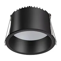 Светильник точечный LED Tran 358902 Novotech чёрный 1 лампа, основание чёрное в стиле современный хай-тек 