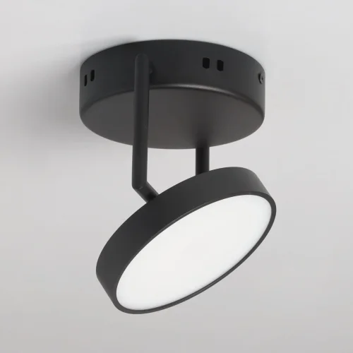 Светильник потолочный LED с пультом Гэлэкси 632017501 DeMarkt чёрный 1 лампа, основание чёрное в стиле хай-тек с пультом фото 4