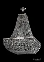 Люстра потолочная хрустальная 19012/H2/55IV Ni Bohemia Ivele Crystal прозрачная на 12 ламп, основание никель в стиле классика sp