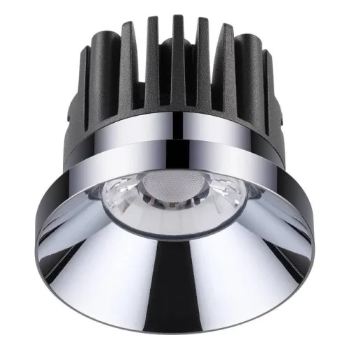 Светильник точечный LED METIS 357589 Novotech хром 1 лампа, основание хром в стиле современный 