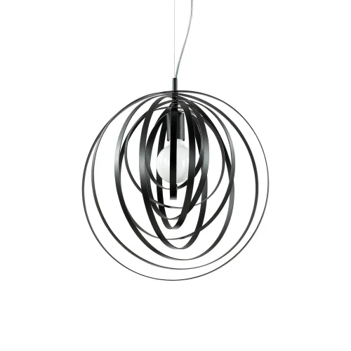 Светильник подвесной DISCO SP1 NERO Ideal Lux чёрный 1 лампа, основание чёрное в стиле современный 
