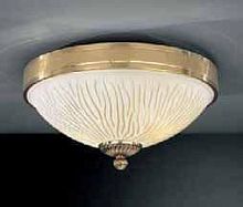 Люстра потолочная  PL 5750/2 Reccagni Angelo янтарная на 2 лампы, основание золотое в стиле классический 