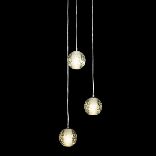Светильник подвесной Rain 10112/3 LOFT IT прозрачный 3 лампы, основание хром в стиле современный каскад фото 4