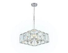 Люстра подвесная Traditional TR5148 Ambrella light прозрачная на 6 ламп, основание хром в стиле арт-деко 