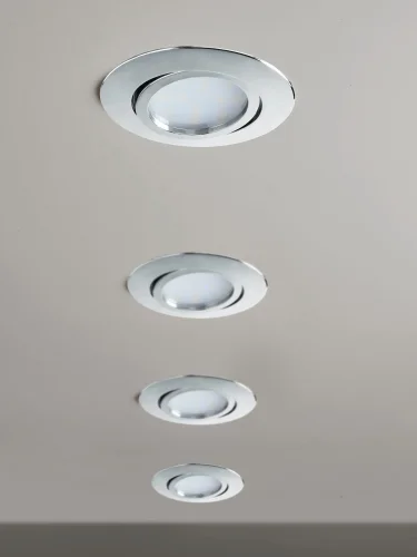 Светильник точечный LED PINEDA 95848 Eglo хром серый 1 лампа, основание хром серое в стиле современный  фото 2