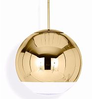 Светильник подвесной Mirror Ball Gold D40 177974-22 ImperiumLoft белый 1 лампа, основание золотое в стиле минимализм хай-тек лофт 