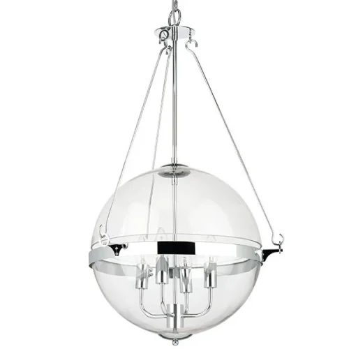 Светильник подвесной Modena 816044 Lightstar прозрачный 4 лампы, основание хром в стиле современный арт-деко шар фото 4