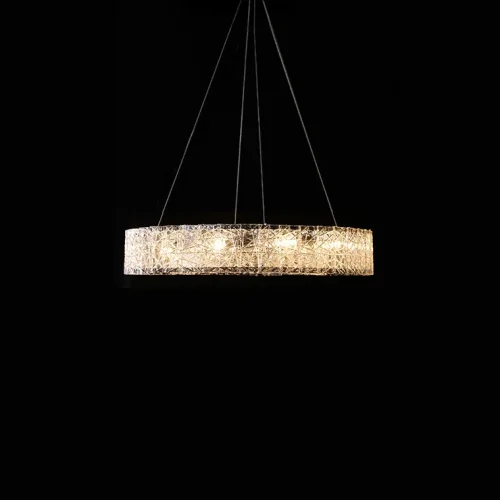 Люстра подвесная TORGIL D60 185392-26 ImperiumLoft прозрачная на 8 ламп, основание хром в стиле современный лофт  фото 2