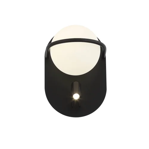 Бра с выключателем LED Donolo SL395.411.02 ST-Luce белый на 1 лампа, основание чёрное в стиле современный  фото 3