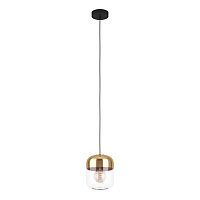 Светильник подвесной Maryvilla 900549 Eglo прозрачный золотой 1 лампа, основание чёрное в стиле современный лофт 