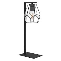Настольная лампа Mardyke 43646 Eglo прозрачная 1 лампа, основание чёрное металл в стиле лофт современный 