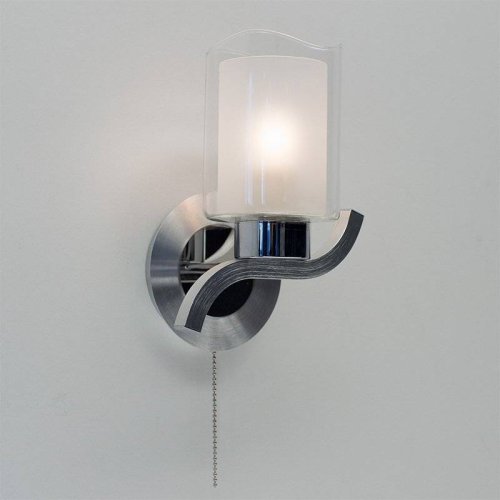 Бра Аэлита CL169311 Citilux белый прозрачный на 1 лампа, основание серое хром в стиле современный 