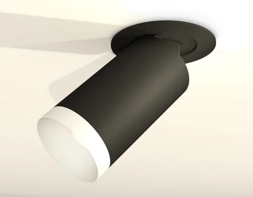 Светильник точечный XM6323200 Ambrella light белый 1 лампа, основание чёрное в стиле хай-тек  фото 3