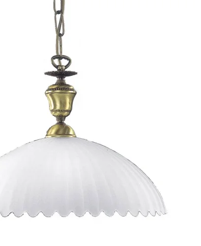 Светильник подвесной L 1825/42 Reccagni Angelo белый 1 лампа, основание античное бронза в стиле классический  фото 2