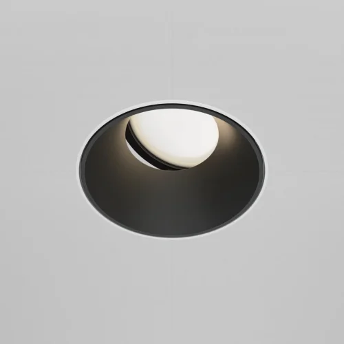 Светильник точечный Share DL051-U-2WB Maytoni белый чёрный 1 лампа, основание белое в стиле хай-тек современный для затирки фото 6