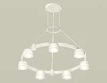 Светильник подвесной XR92031601 Ambrella light белый 7 ламп, основание белое в стиле хай-тек современный 