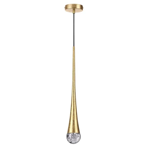 Светильник подвесной LED Gotta 4278/1 Odeon Light золотой 1 лампа, основание золотое в стиле хай-тек  фото 2