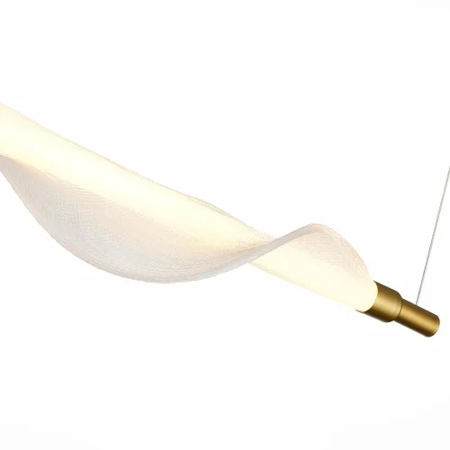 Светильник подвесной LED Alba SL6109.203.01 ST-Luce белый 1 лампа, основание золотое в стиле современный  фото 4