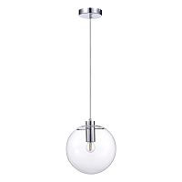 Светильник подвесной Noor SL1056.113.01 ST-Luce прозрачный 1 лампа, основание хром в стиле современный шар