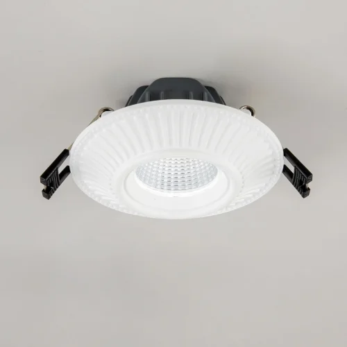 Светильник точечный LED Дзета CLD042NW0 Citilux белый 1 лампа, основание белое в стиле классический современный  фото 2