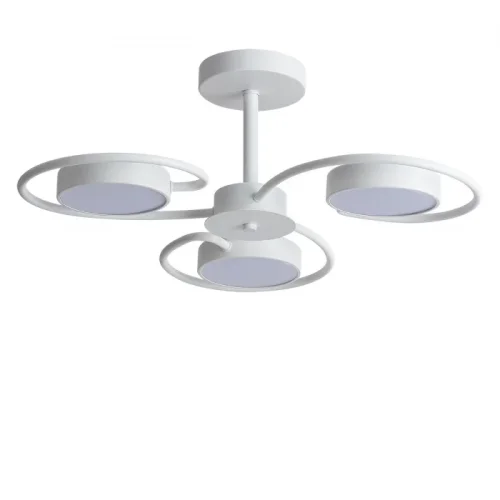 Люстра потолочная LED Evin 5657/36CL Lumion белая на 1 лампа, основание белое в стиле минимализм 