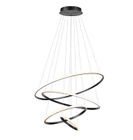Люстра подвесная LED Janina APL.018.03.100 Aployt коричневая на 1 лампа, основание коричневое в стиле современный кольца