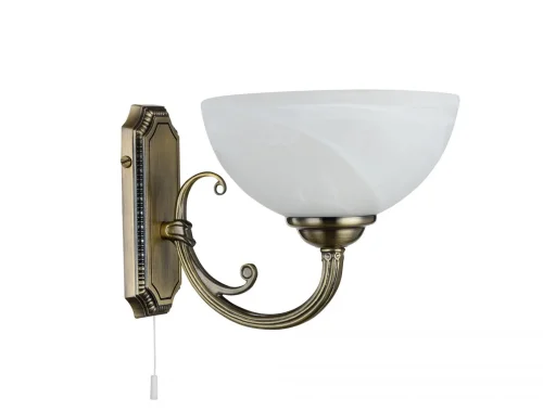 Бра Herbert FR2012-WL-01-BZ Freya белый на 1 лампа, основание бронзовое в стиле классический 