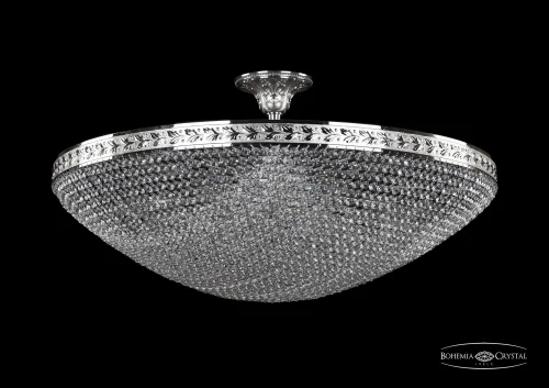 Люстра потолочная хрустальная 19321/80IV Ni Bohemia Ivele Crystal прозрачная на 16 ламп, основание никель в стиле классический sp