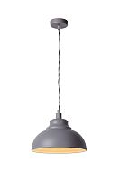Светильник подвесной ISLA 34400/29/36 Lucide серый 1 лампа, основание серое в стиле современный 