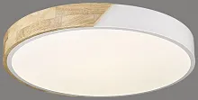 Светильник потолочный LED 445-027-01 Velante белый 1 лампа, основание белое коричневое в стиле современный кантри 